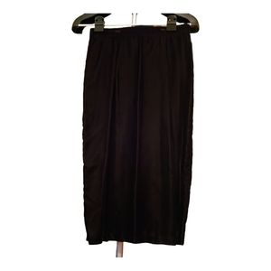 Vintage adult Jessica McClintock Holiday Black Velvet Knee Length Skirt Size 6